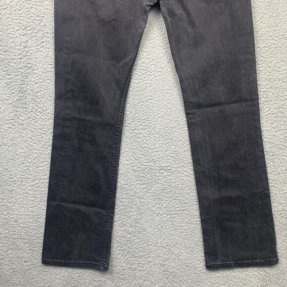 Levis 527 Jeans Mens 32 Black Bootcut Mid Rise Denim - Picture 10 of 15